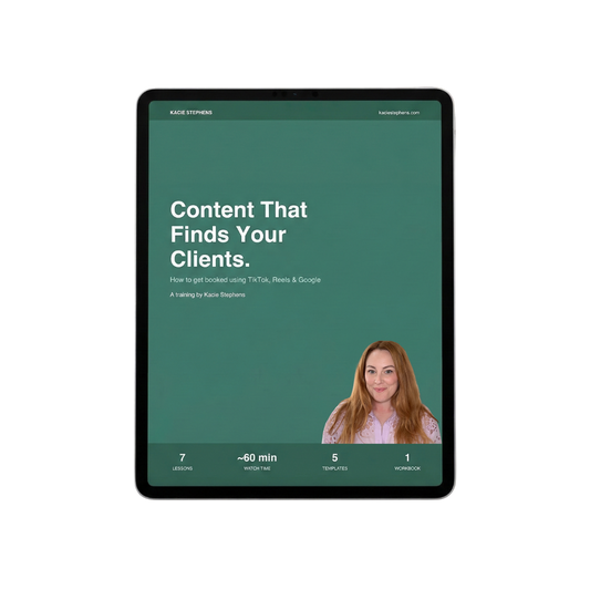 Social Media Training 1 - Content That Finds Your Clients